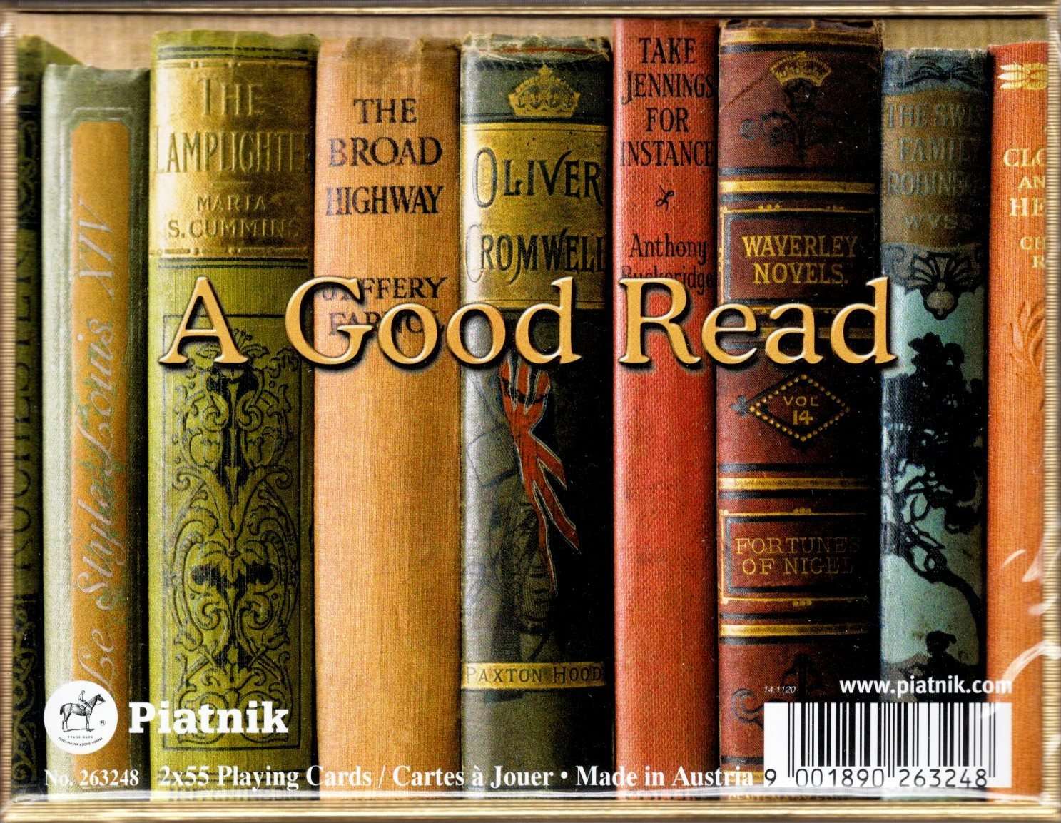 A Good Read 2 Deck Set Bridge Playing Cards Piatnik