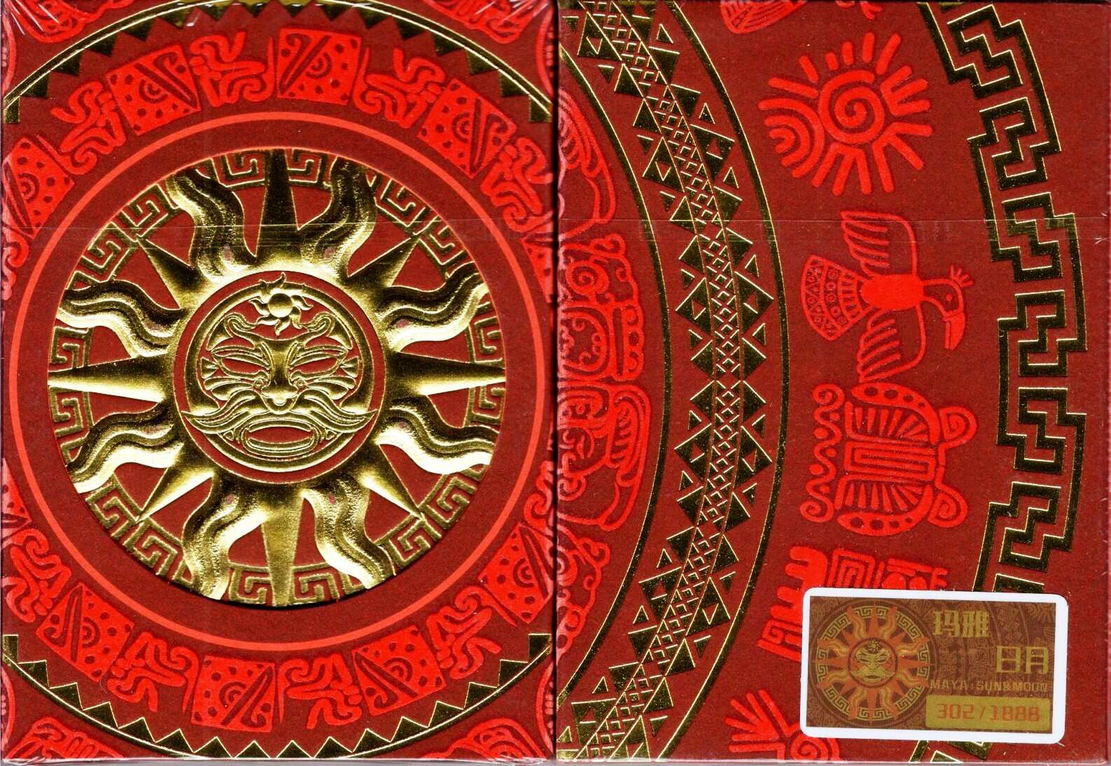 Maya Sun Gilded Playing Cards