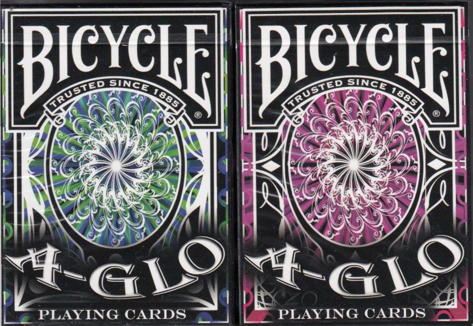 A-GLO Bicycle Playing Cards - Blue & Red