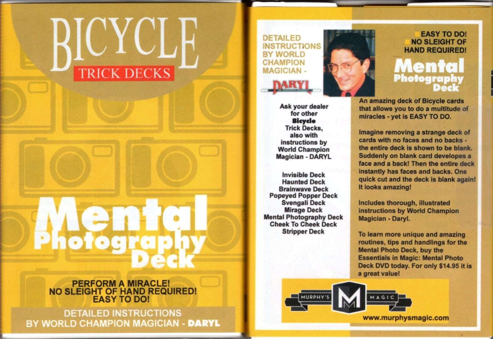 Mental Photography Red Bicycle Playing Cards