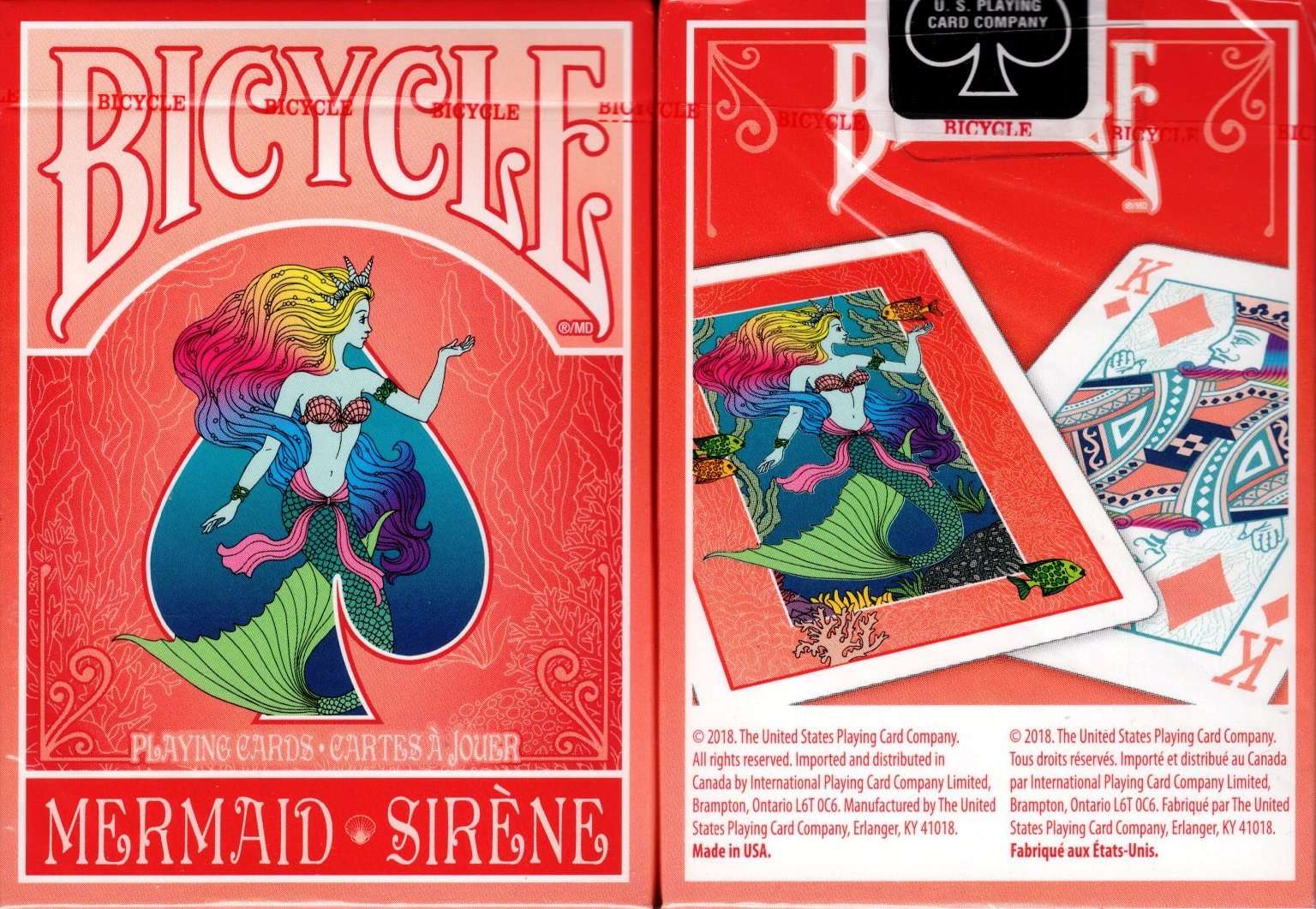 Mermaid Bicycle Playing Cards