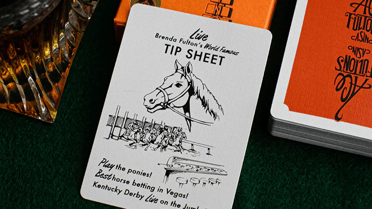 Ace Fulton's 10 Year Anniversary Orange Playing Cards USPCC