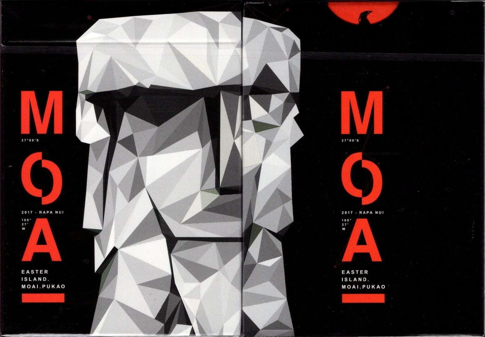 MOAI Red Playing Cards USPCC