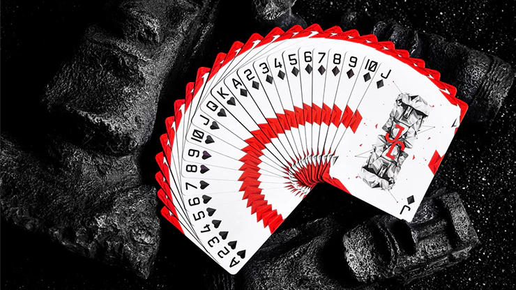 MOAI Red Playing Cards USPCC
