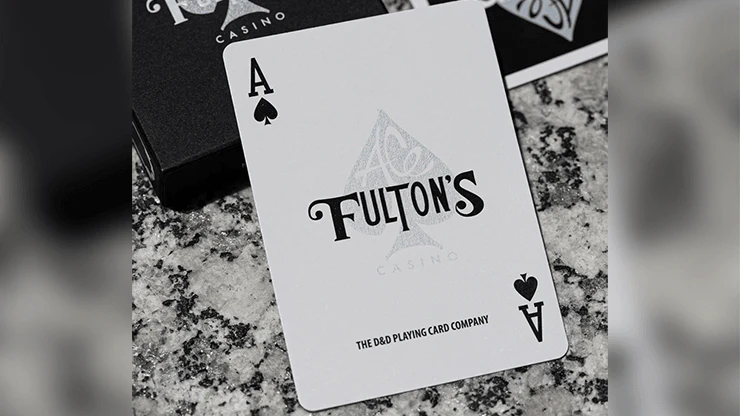 Ace Fulton's Casino Black Playing Cards USPCC
