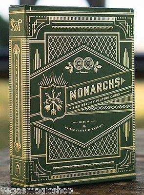 Monarchs Green Playing Cards by Theory11 - Regal Elegance Througout