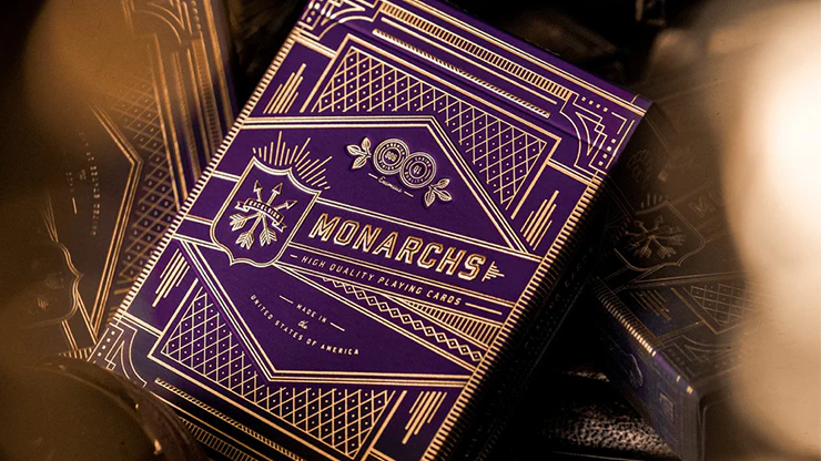 Monarchs Royal Purple Playing Cards by Theory11 - Regal Sophistication