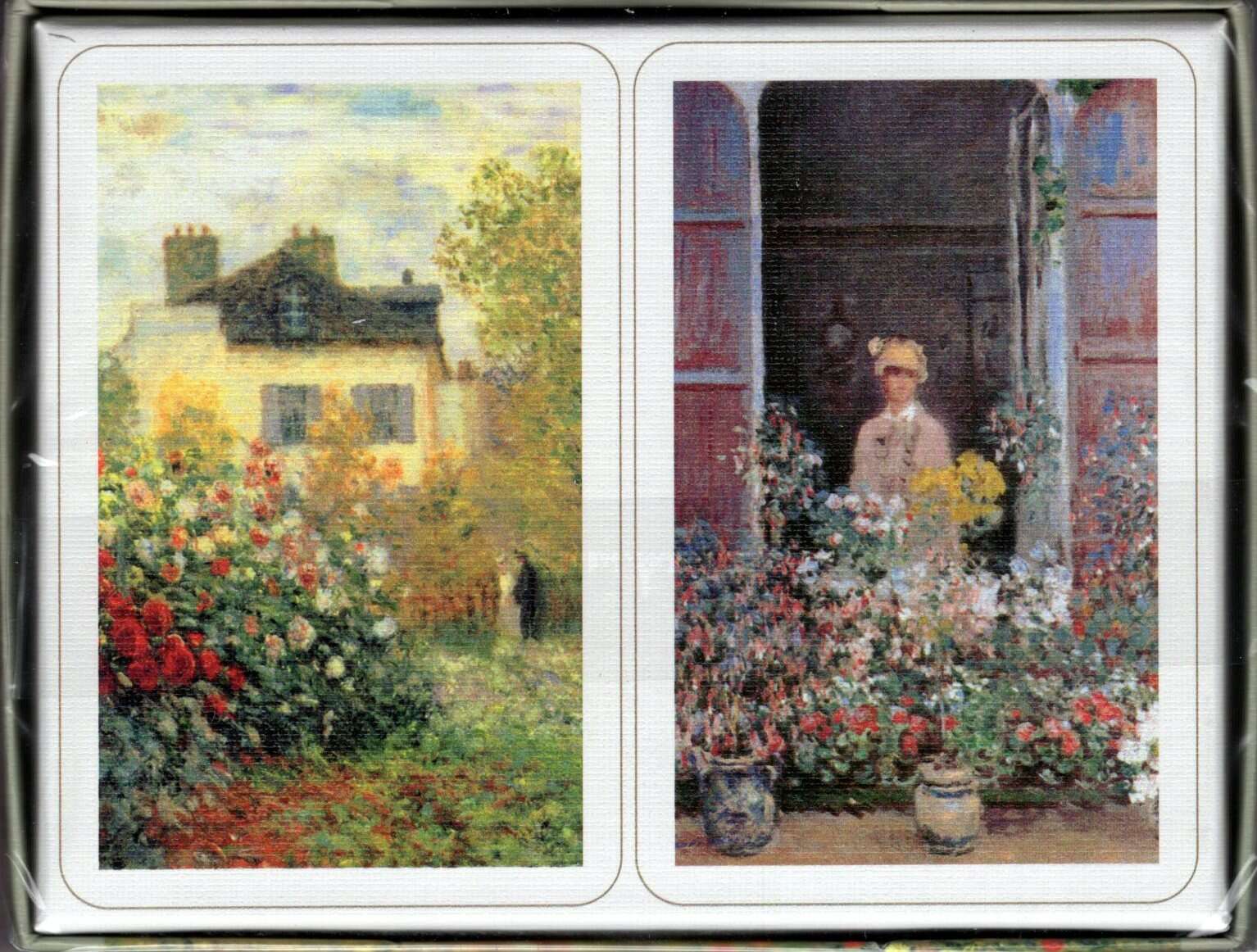 Monet Maison de Monet 2 Deck Set Bridge Size Playing Cards Piatnik