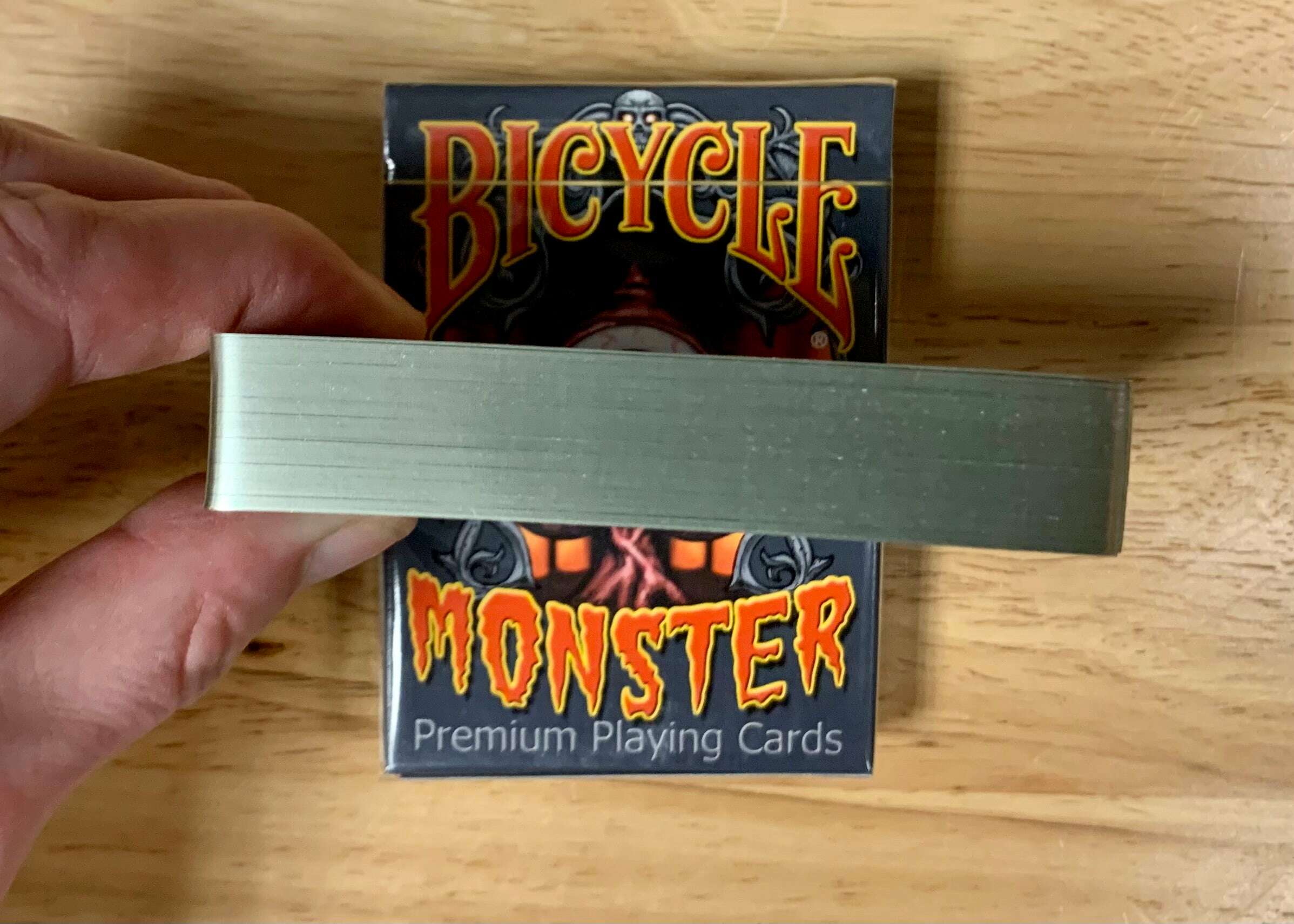 Monster v2 Gilded Bicycle Playing Cards