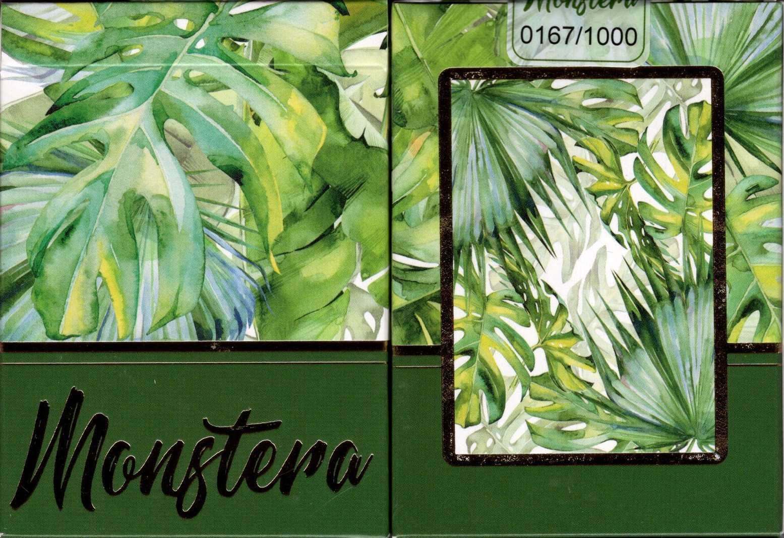 Monstera Green Playing Cards TCC