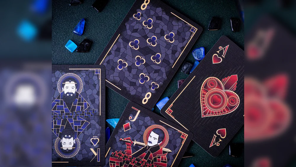 Mosaic Blue Diamond Playing Cards WJPC