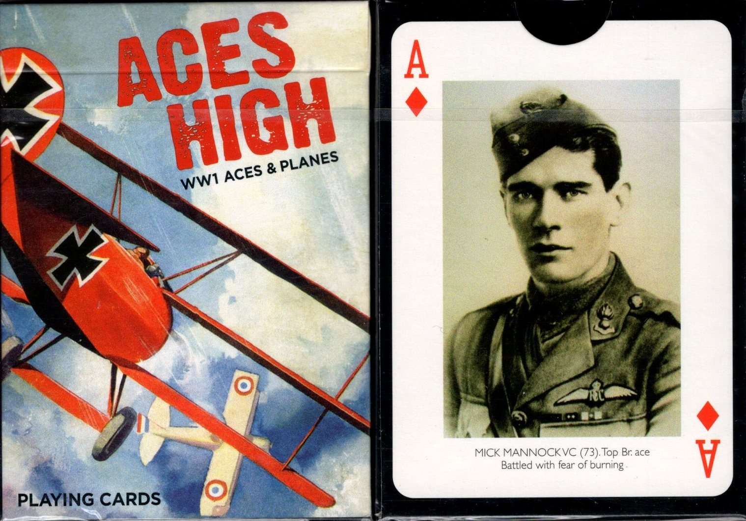 Aces High WWI Pilots & Planes Playing Cards Piatnik