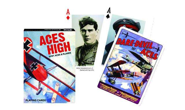 Aces High WWI Pilots & Planes Playing Cards Piatnik