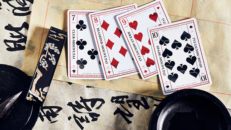 Mountain Wang Yue Red Playing Cards USPCC