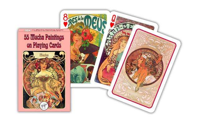 Mucha Paintings Playing Cards Piatnik
