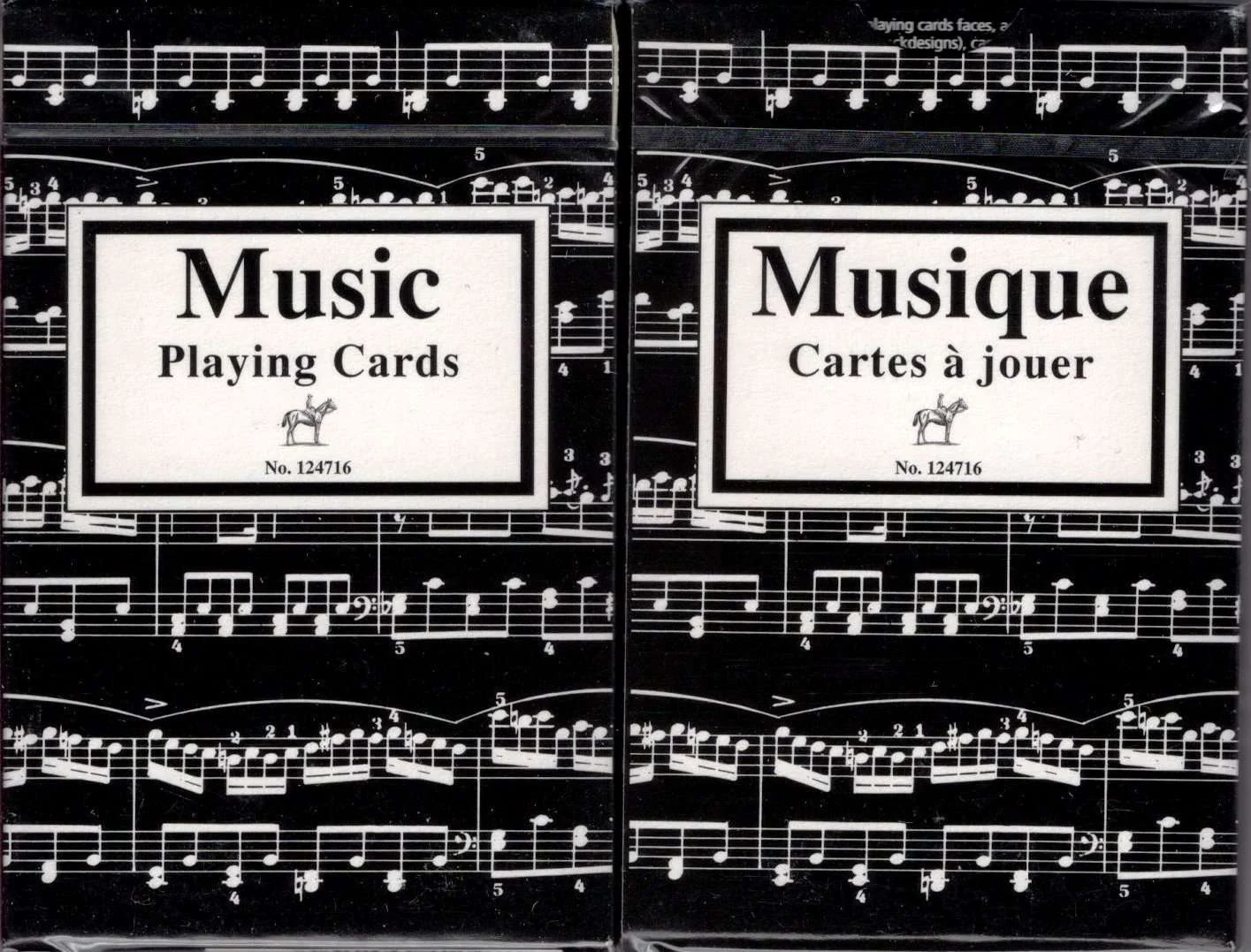 Music Black Playing Cards Piatnik