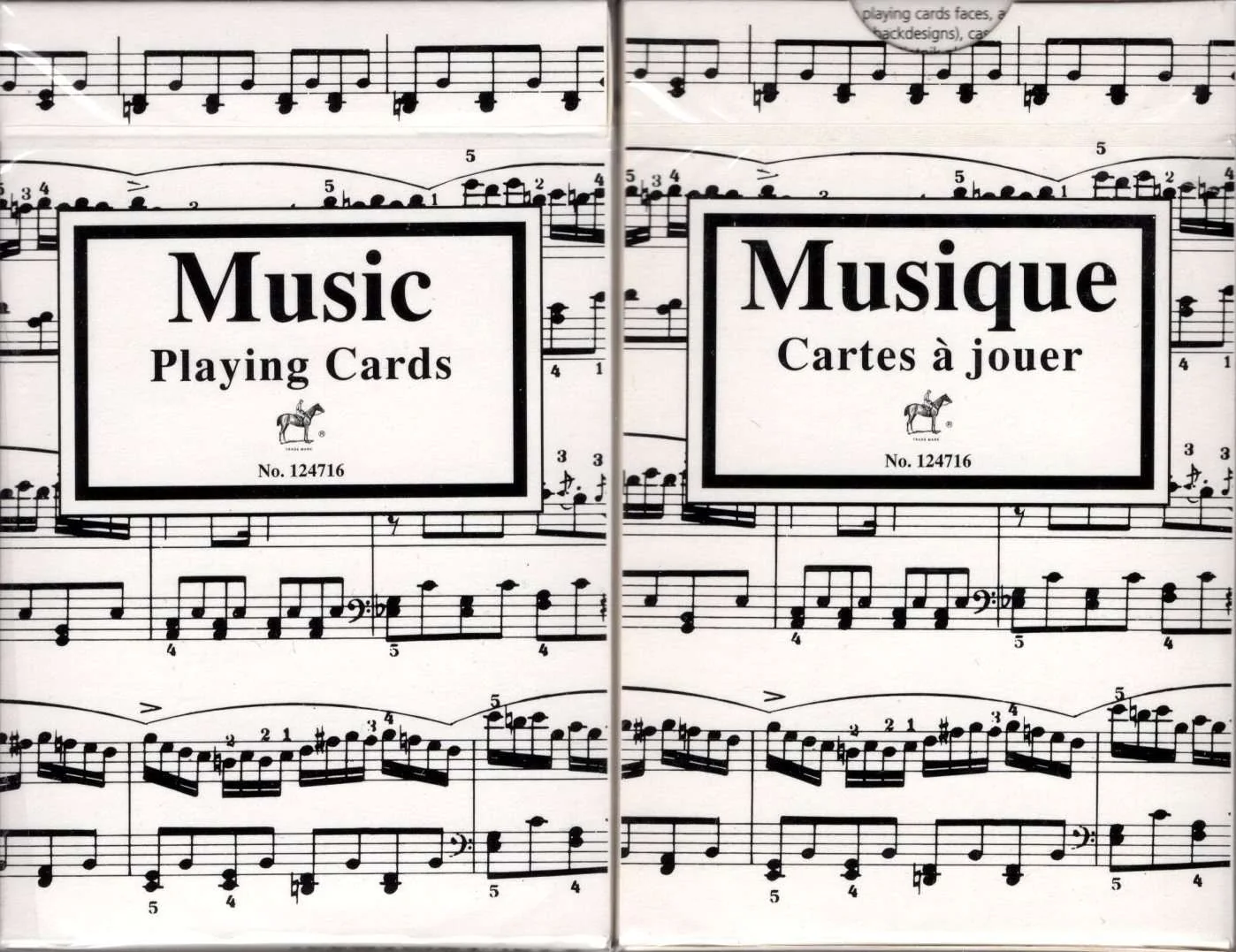 Music White Playing Cards Piatnik