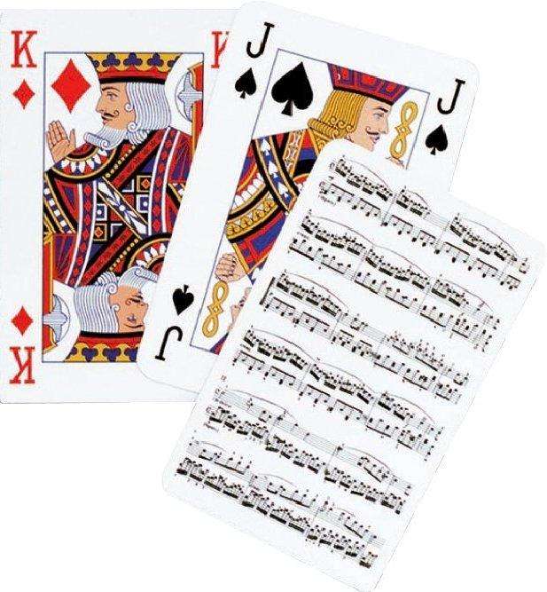 Music White Playing Cards Piatnik