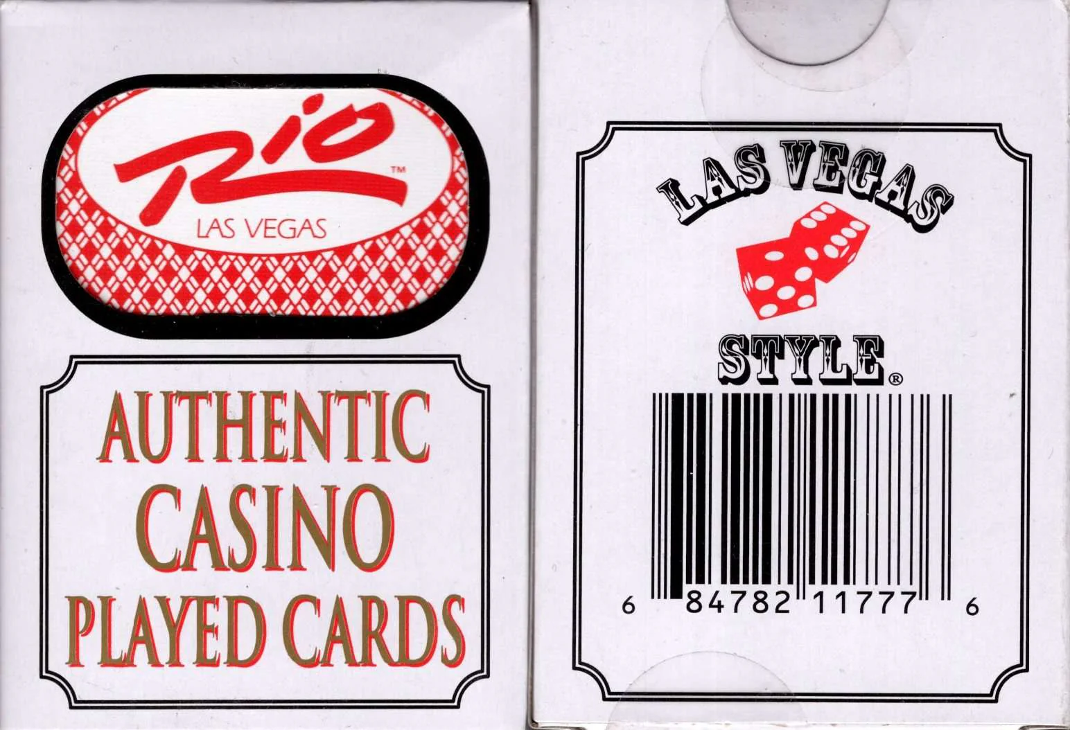Mystery Authentic Casino Played Cards