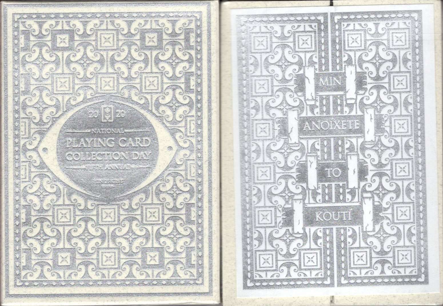 National Playing Card Collection Day 2020 Pandora's Box Death