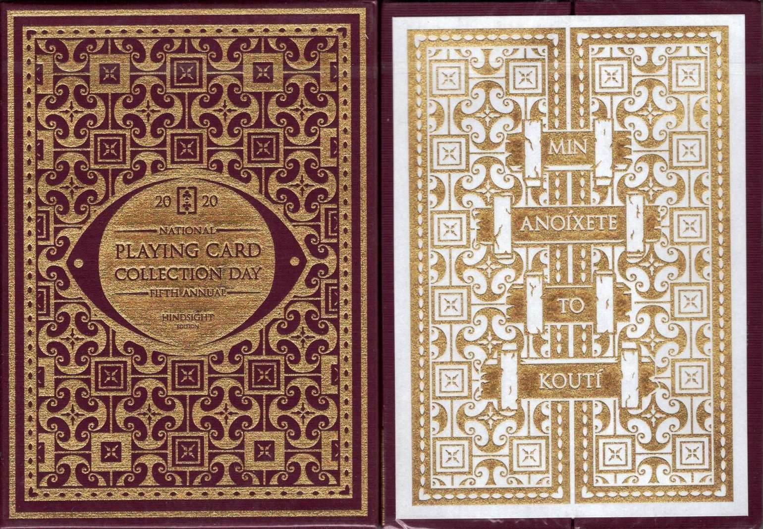 National Playing Card Collection Day 2020 Pandora's Box Gilded Dissent