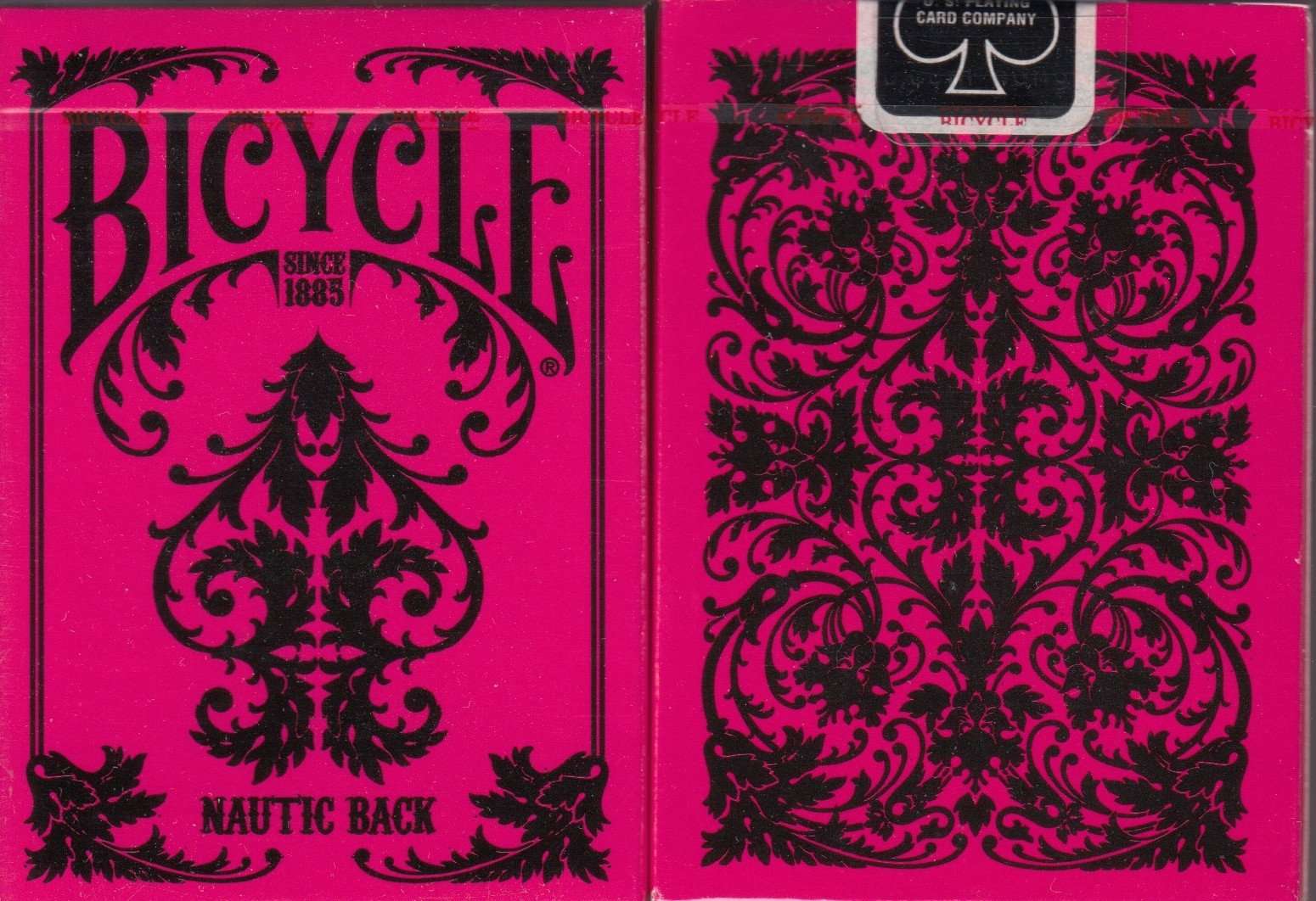 Nautic Pink Back Bicycle Playing Cards