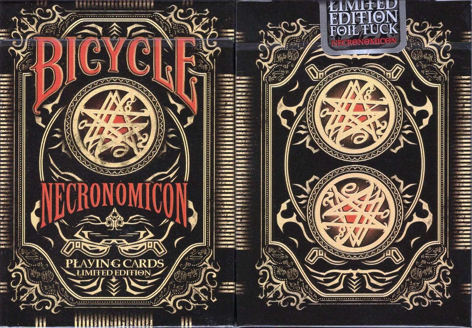 NECRONOMICON Foil Tuck Bicycle Playing Cards