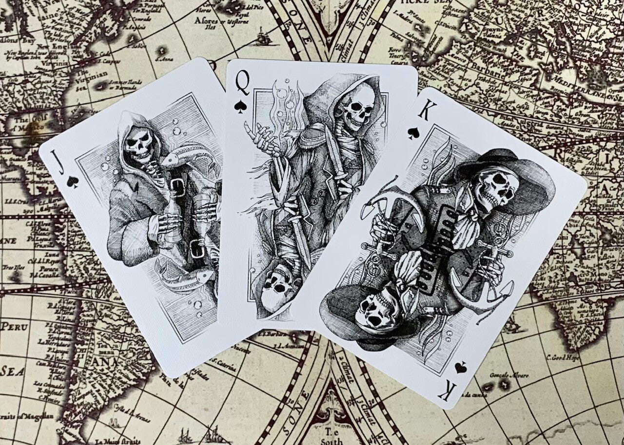 Neptune's Graveyard Gilded Bicycle Playing Cards