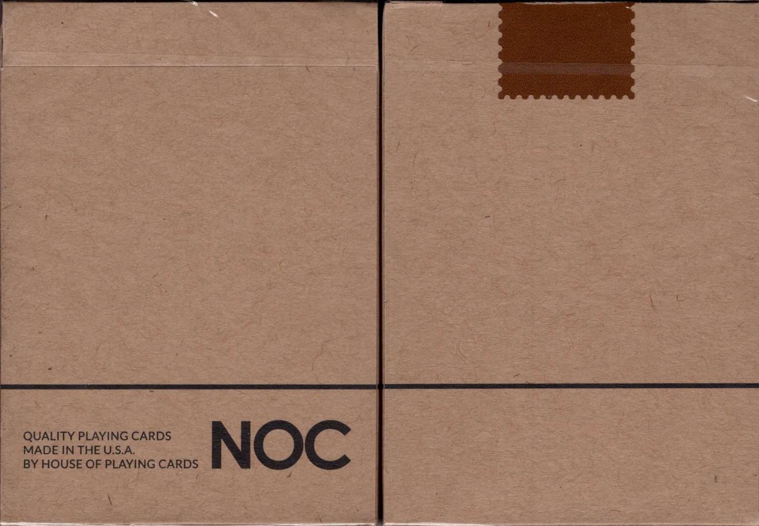 NOC On Wood Brown Playing Cards USPCC