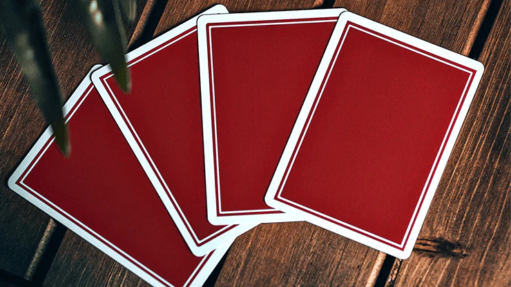 NOC Pro Burgundy Red Marked Playing Cards USPCC