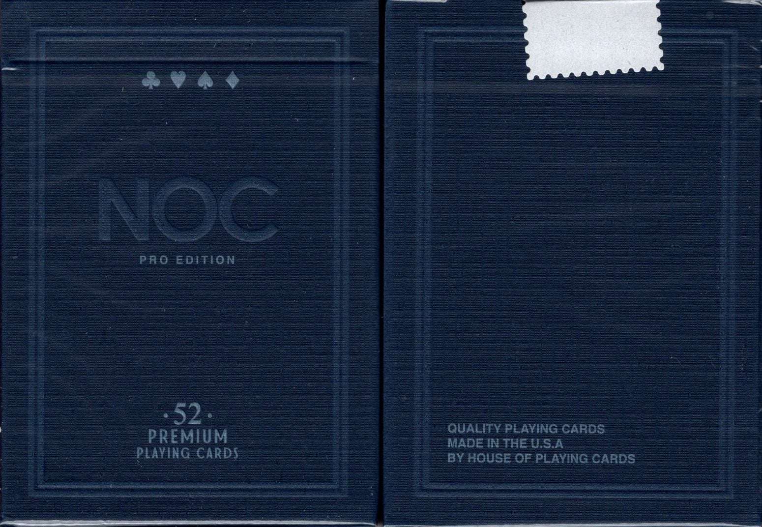 NOC Pro Navy Blue Marked Playing Cards USPCC