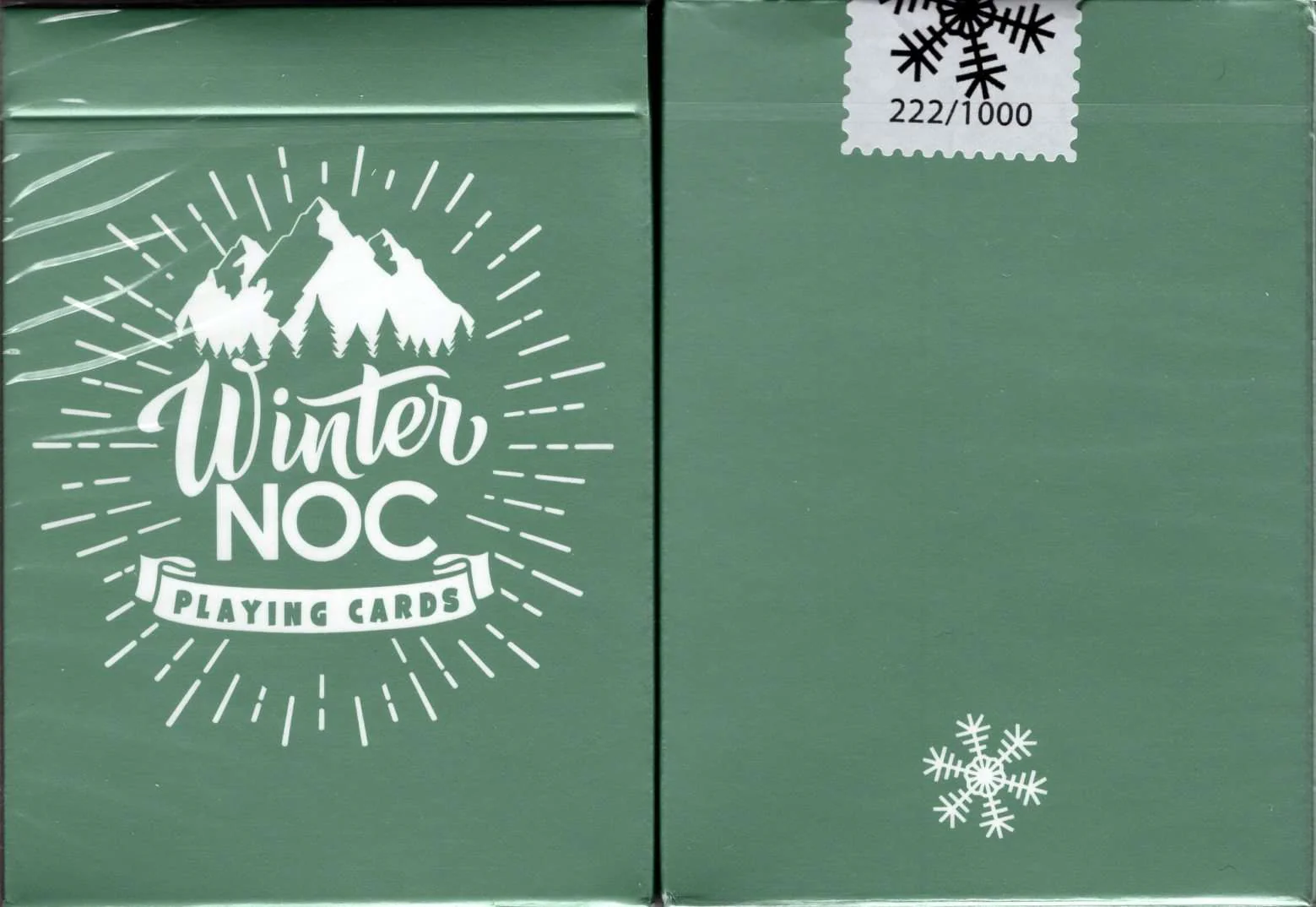 NOC Winter Survival Green Playing Cards USPCC
