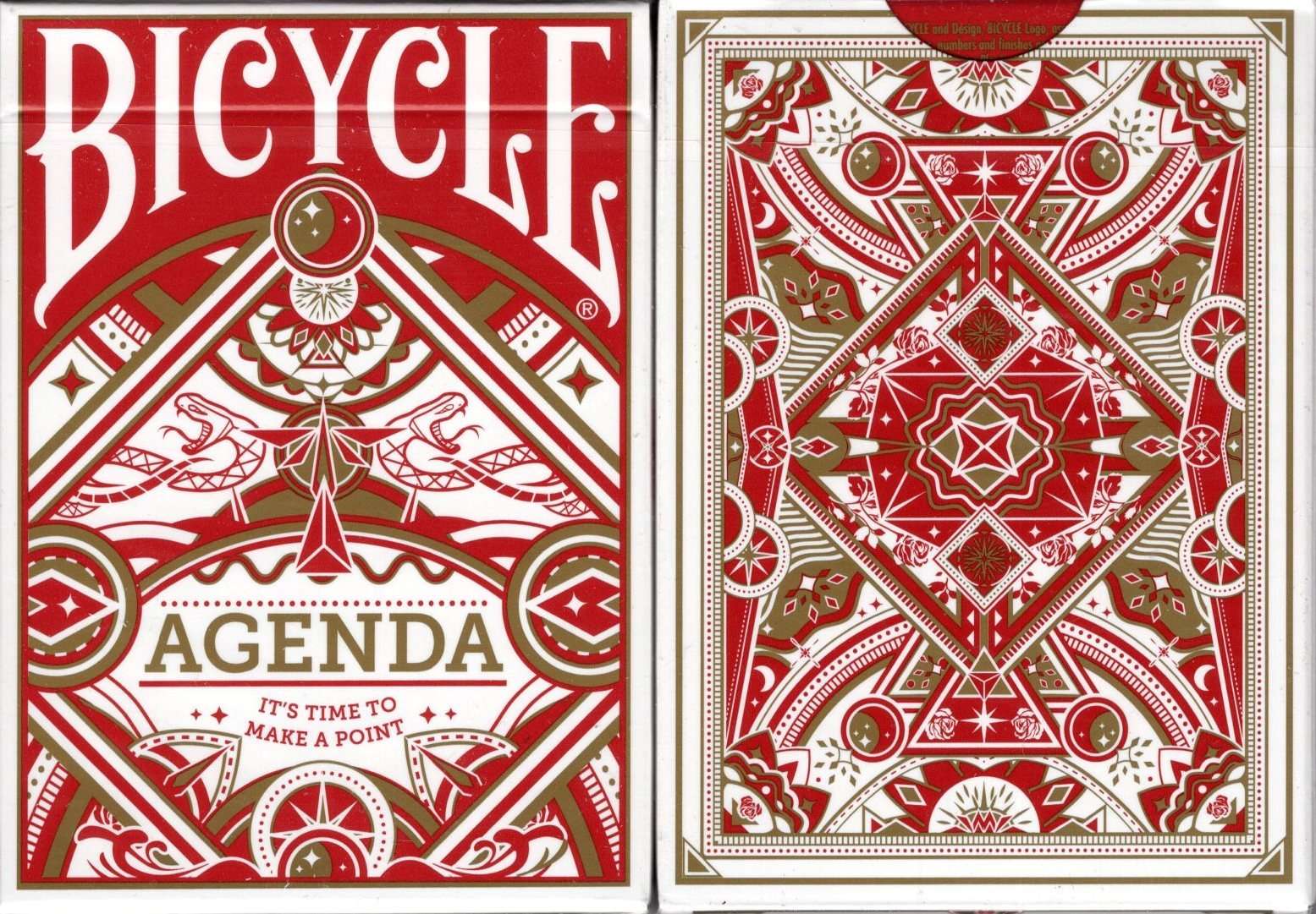 Agenda Red Bicycle Playing Cards