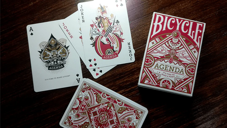 Agenda Red Bicycle Playing Cards