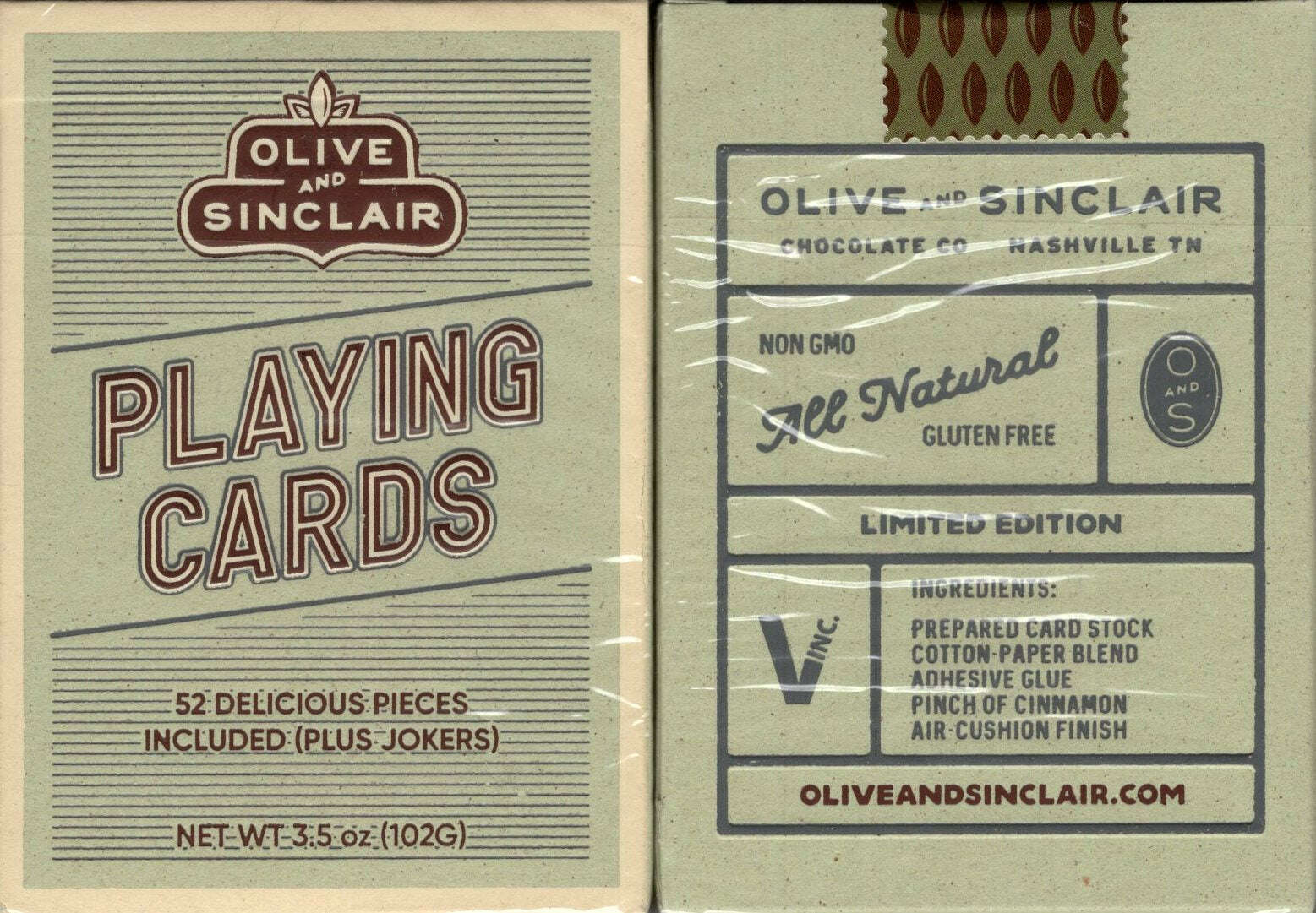 Olive and Sinclair Playing Cards Cartamundi