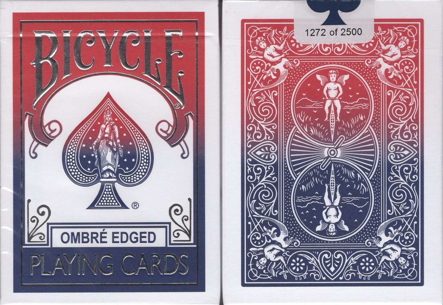 Ombre Edged Bicycle Playing Cards
