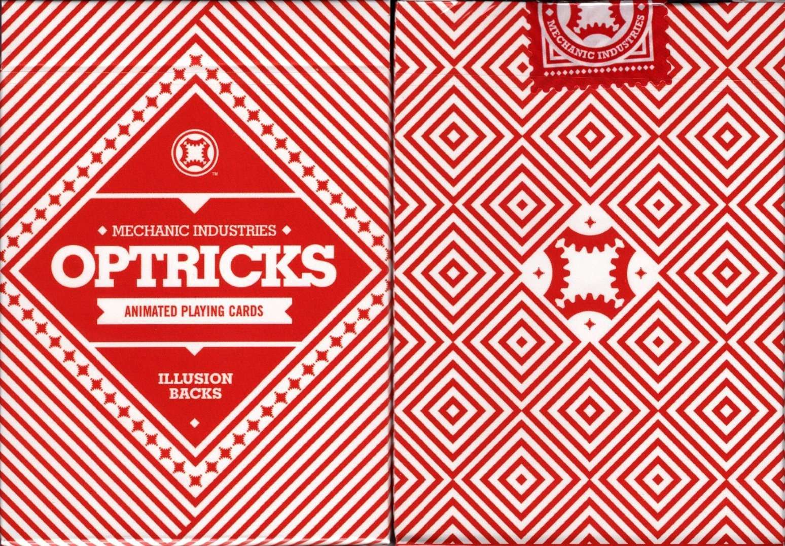 Optricks Red Animated Playing Cards