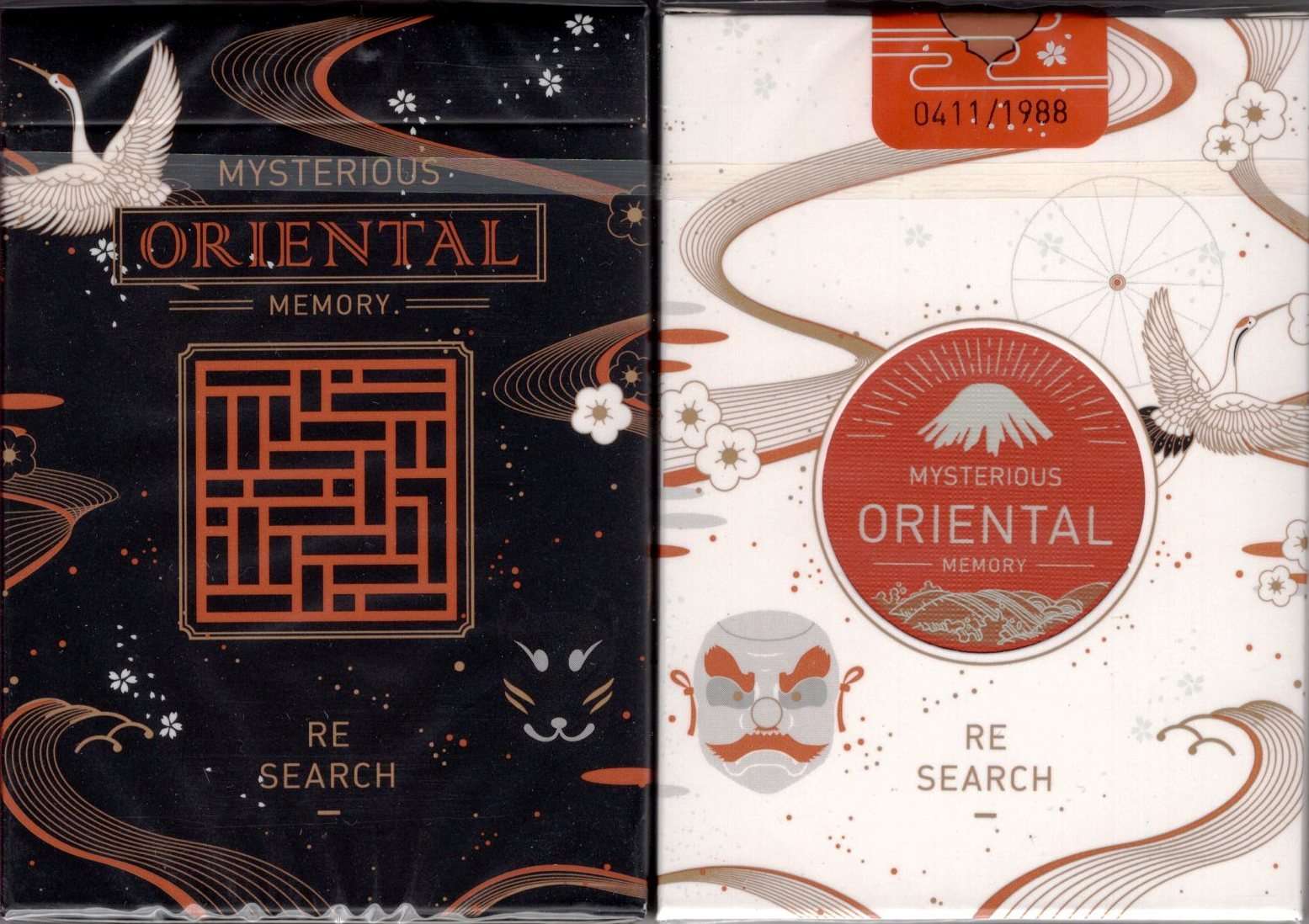 Oriental Memory Playing Cards 2 Deck Set USPCC