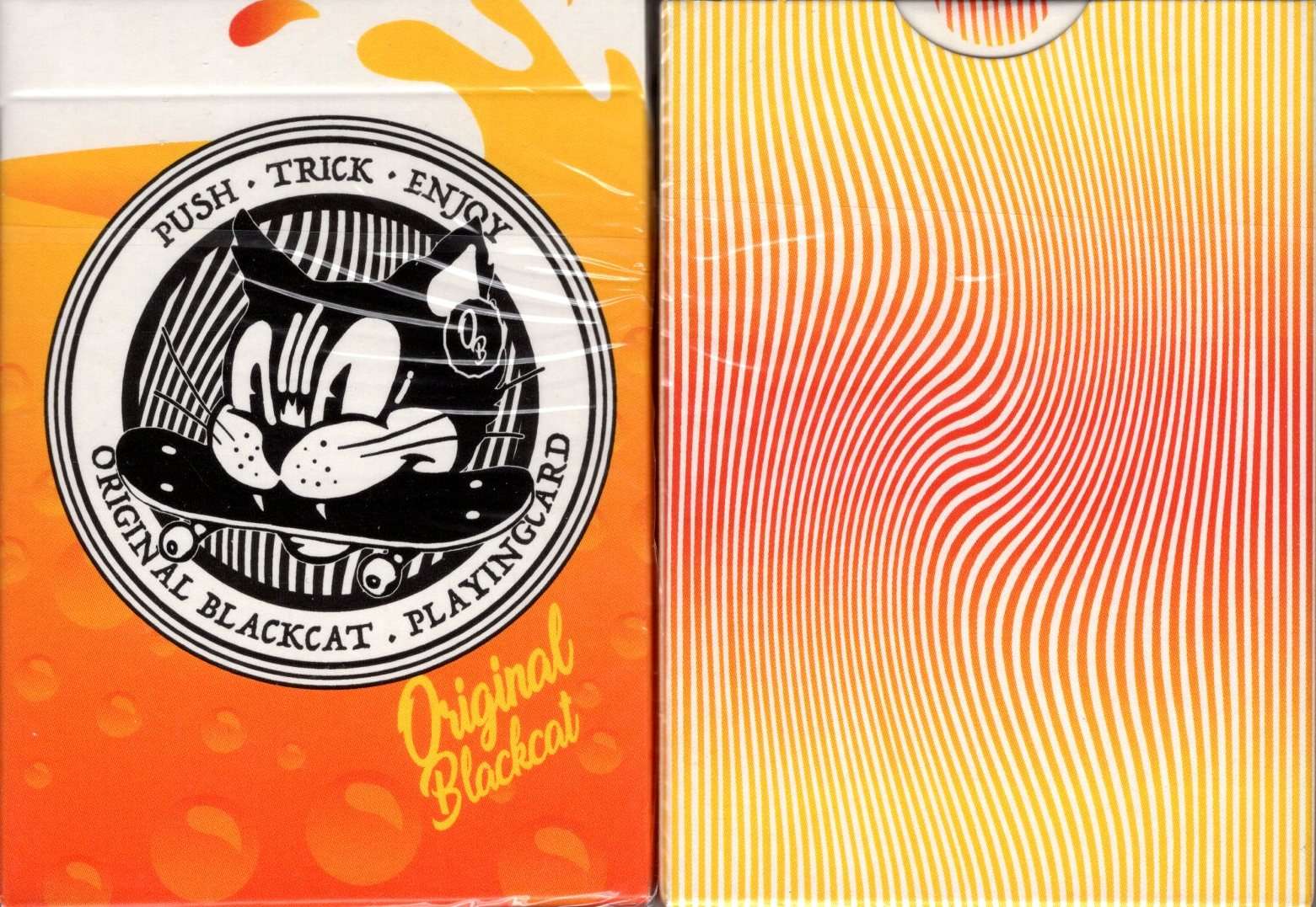 Original BlackCat Orange Milk Playing Cards Cartamundi