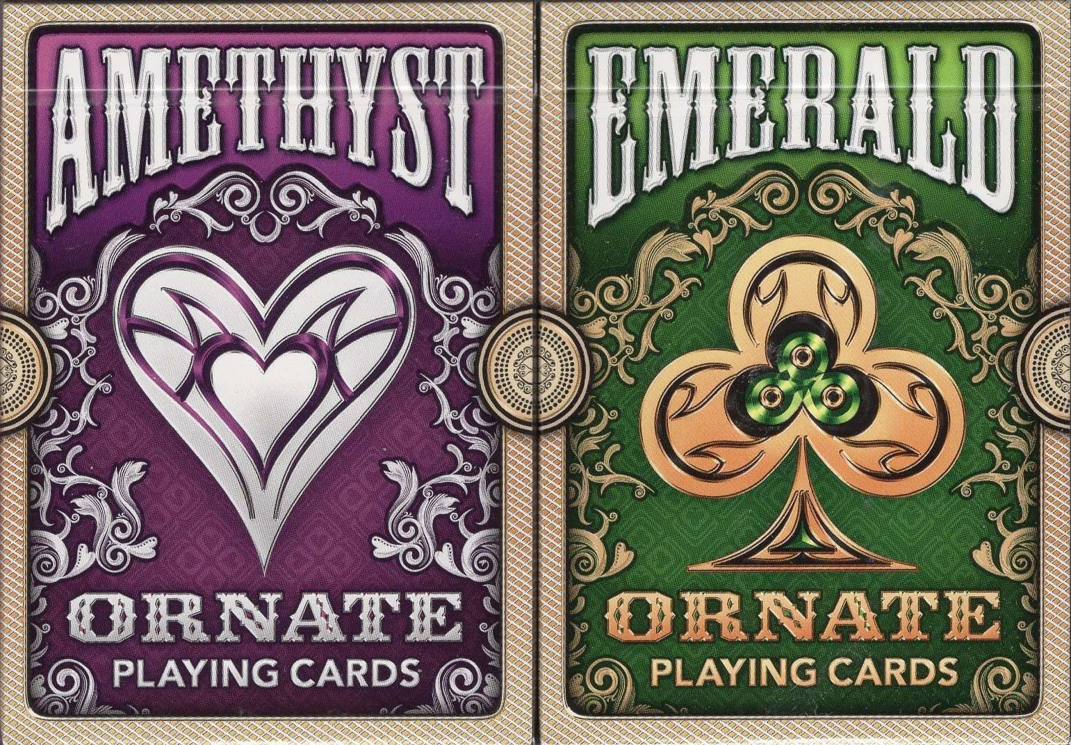 Ornate Original Playing Cards USPCC - Amethyst & Emerald