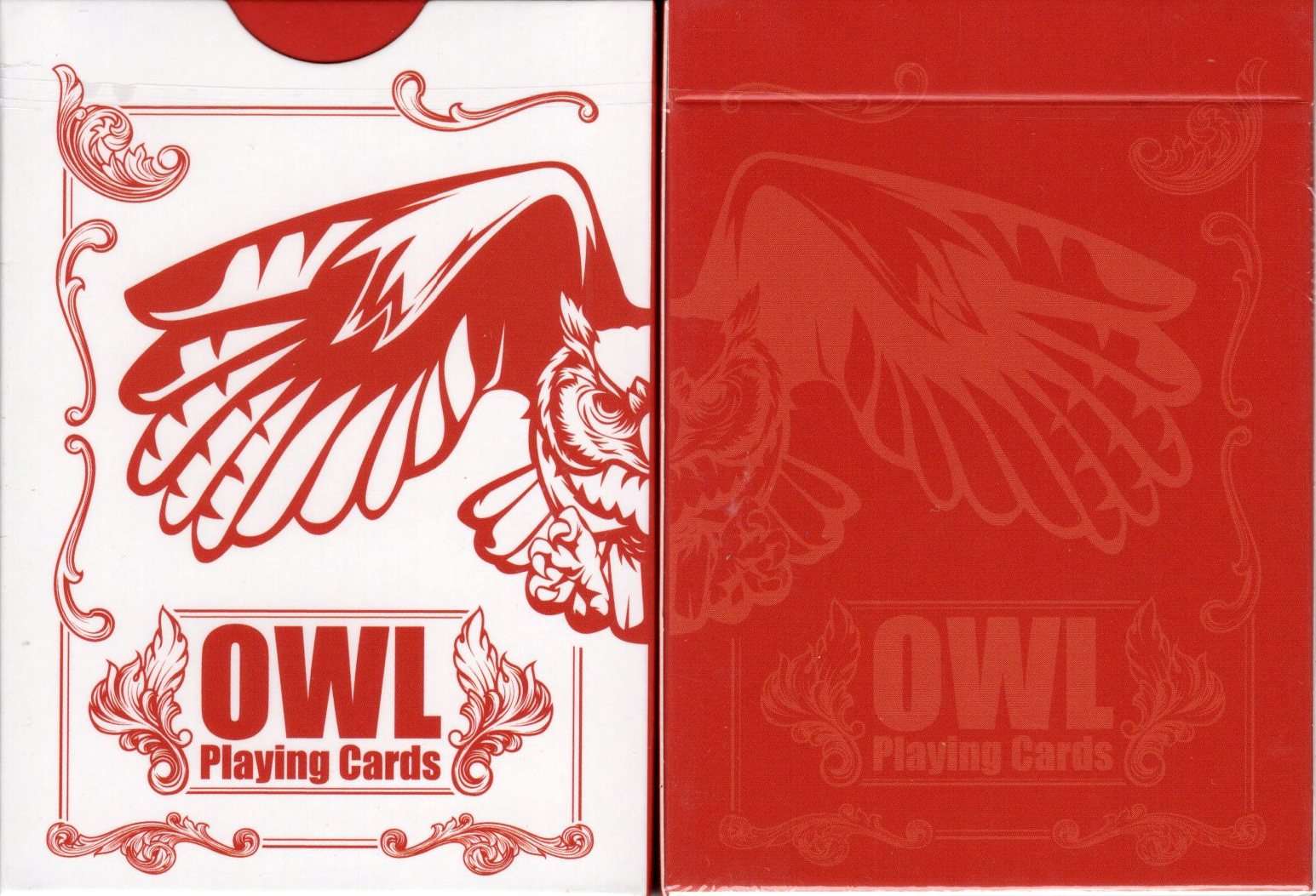 Owl Red Playing Cards HCPC