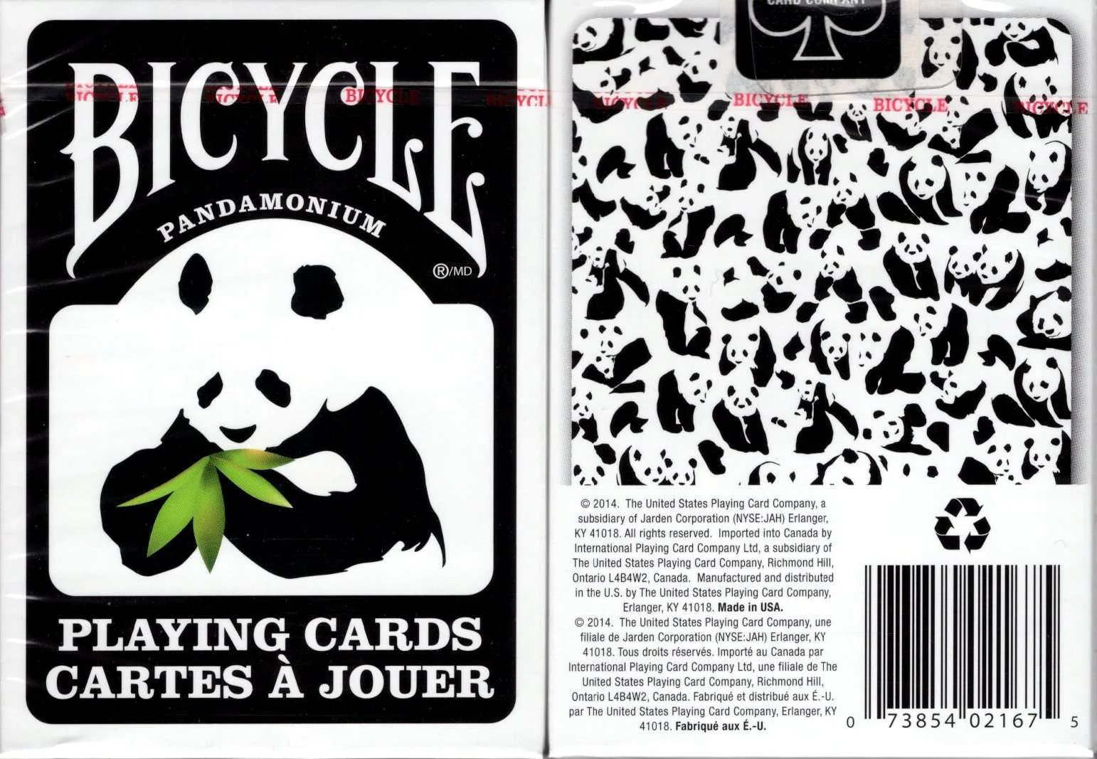 Panda Bicycle Playing Cards