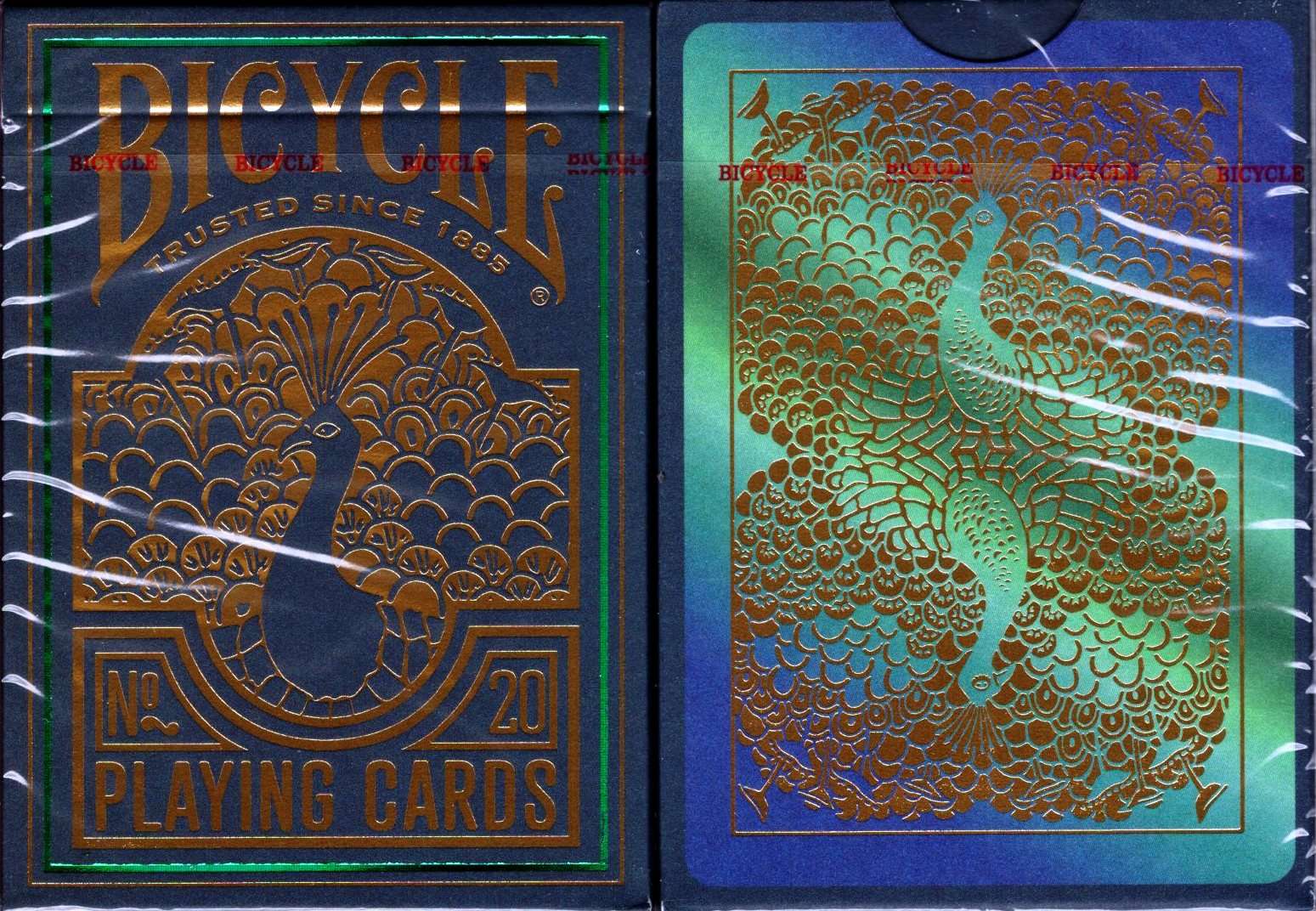 Peacock Bicycle Playing Cards