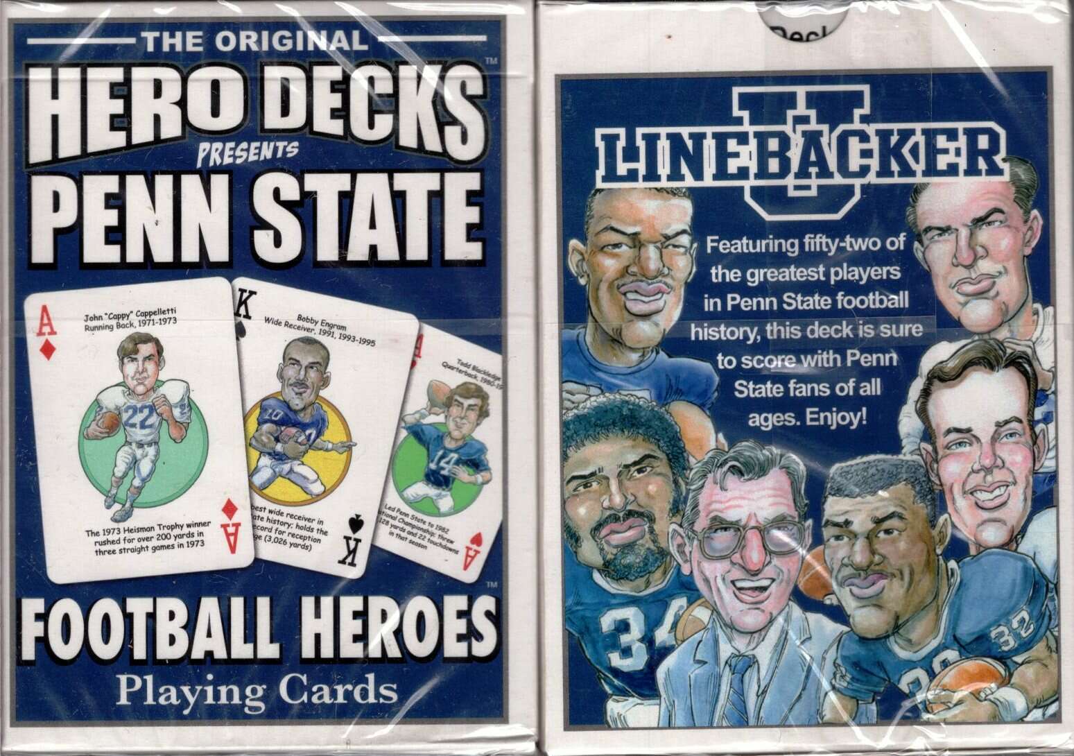 Penn State Football Heroes Playing Cards