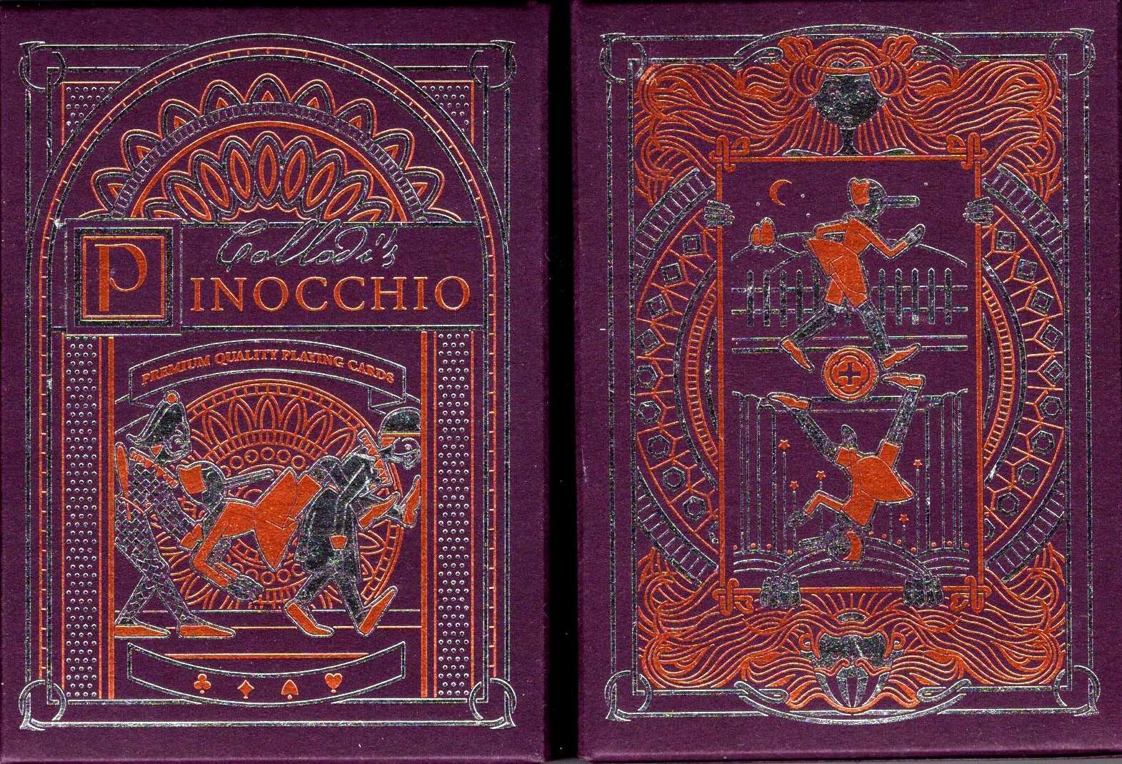 Pinocchio Playing Cards Collodi's 2 Deck Set USPCC