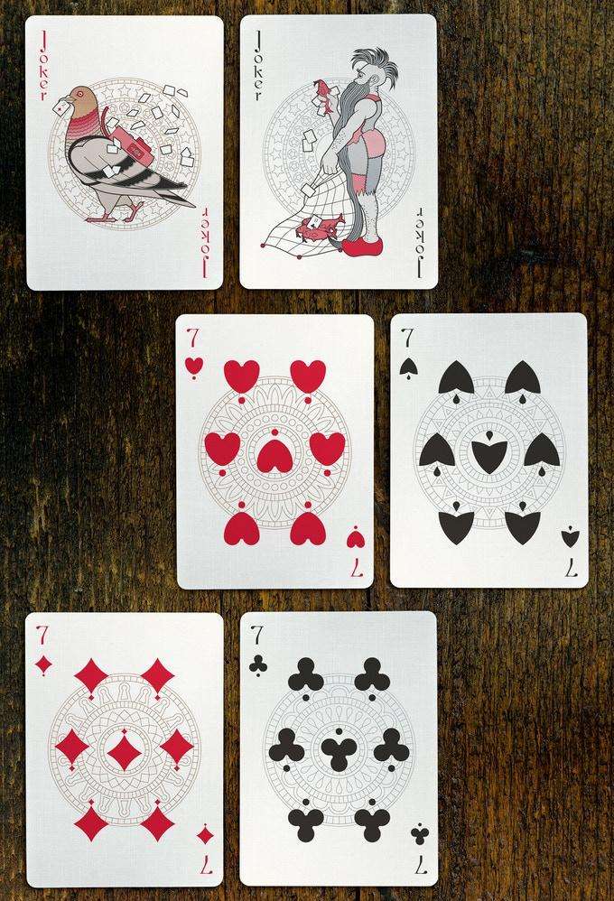 Pinocchio Vermilion Red Playing Cards USPCC