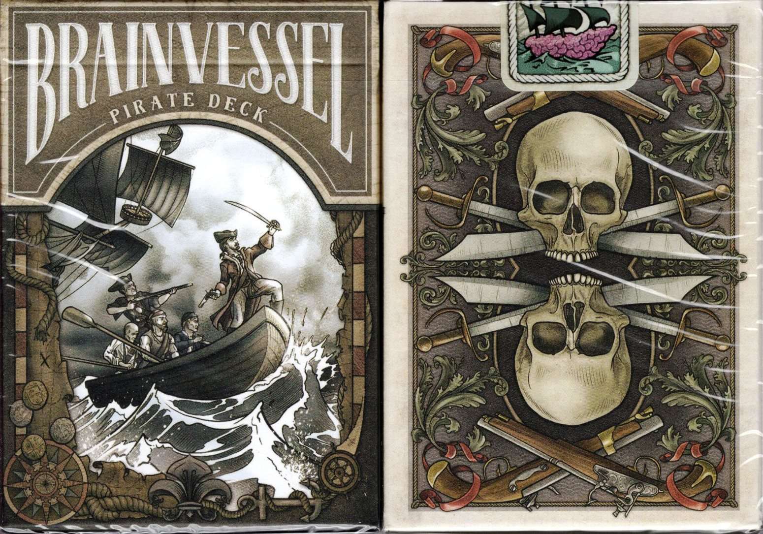 Pirate Brain Vessel Playing Cards USPCC