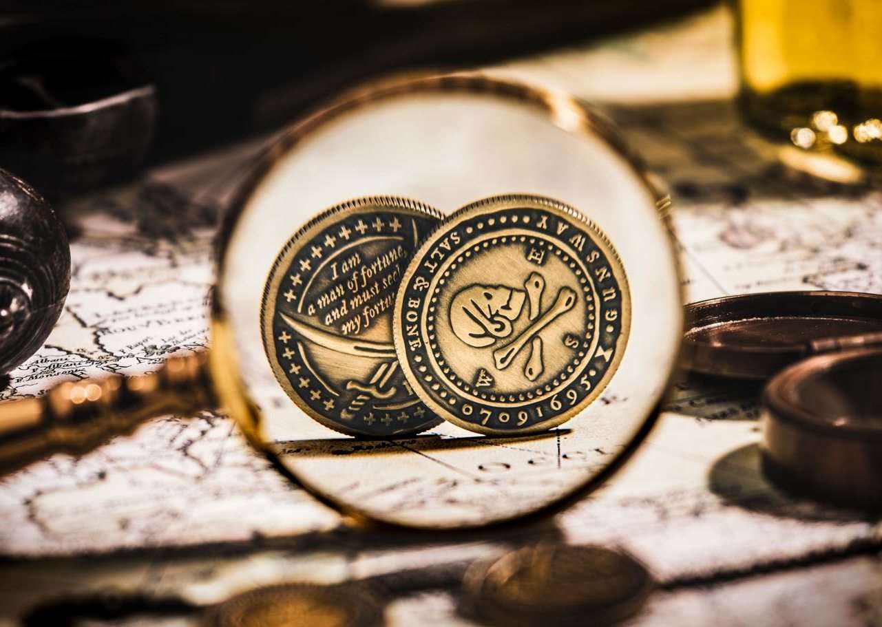 Pirate Coin - Half Dollar Size