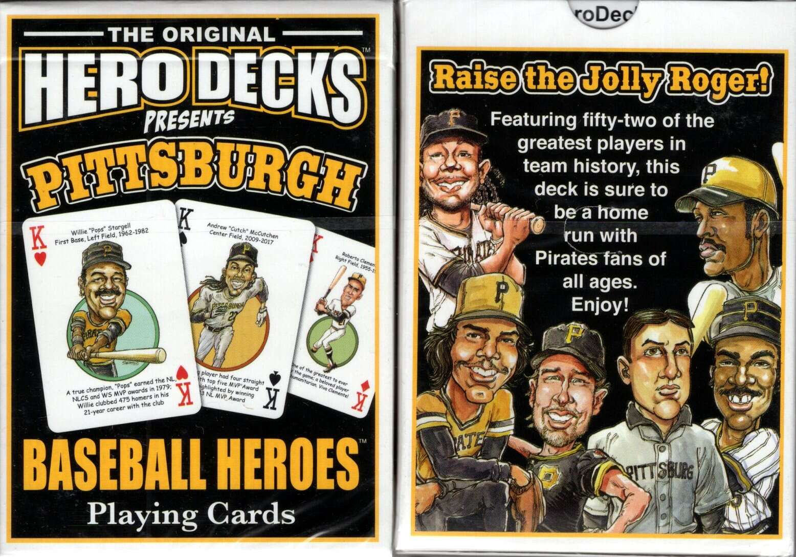 Pittsburgh Baseball Heroes Playing Cards