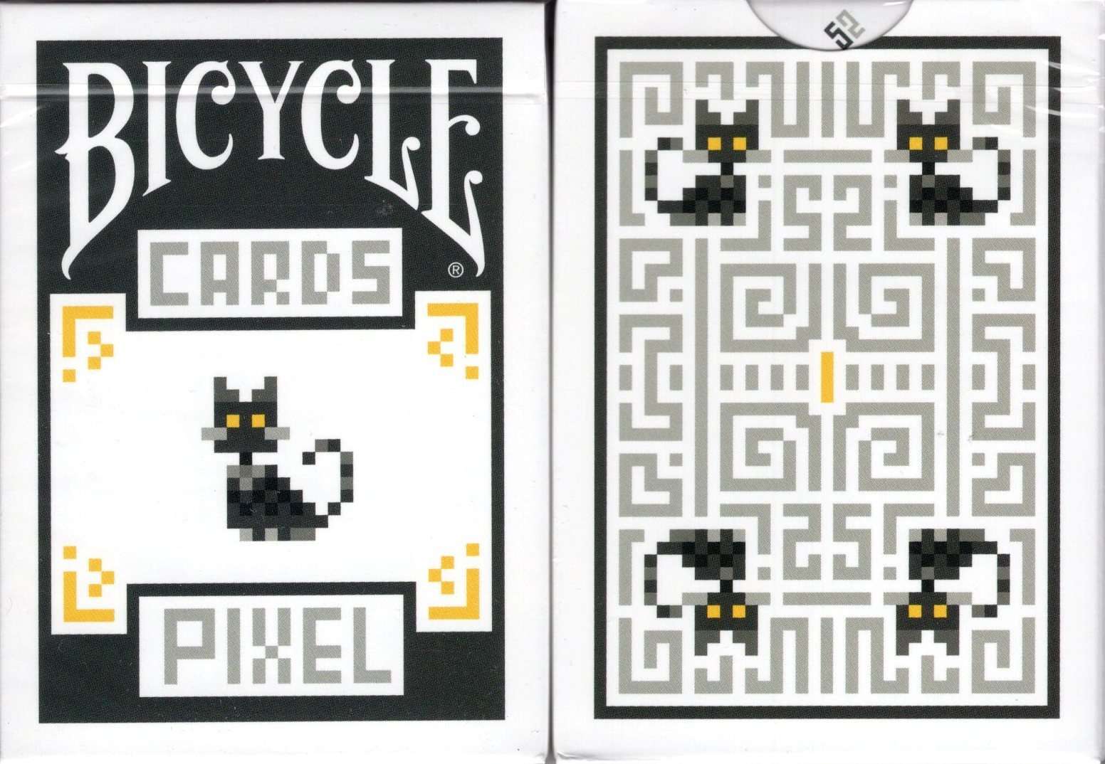 Pixel Cat Bicycle Playing Cards